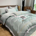 Estilo europeu 100% baseado em camas de algodão capa confortável